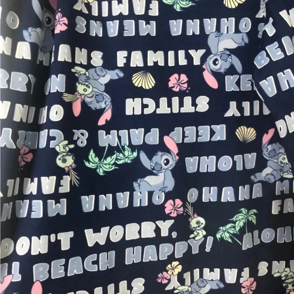Disney Stitch Navy and Pink  super soft sleepwear  two side pockets.3X(22W-24W) - Picture 6 of 7